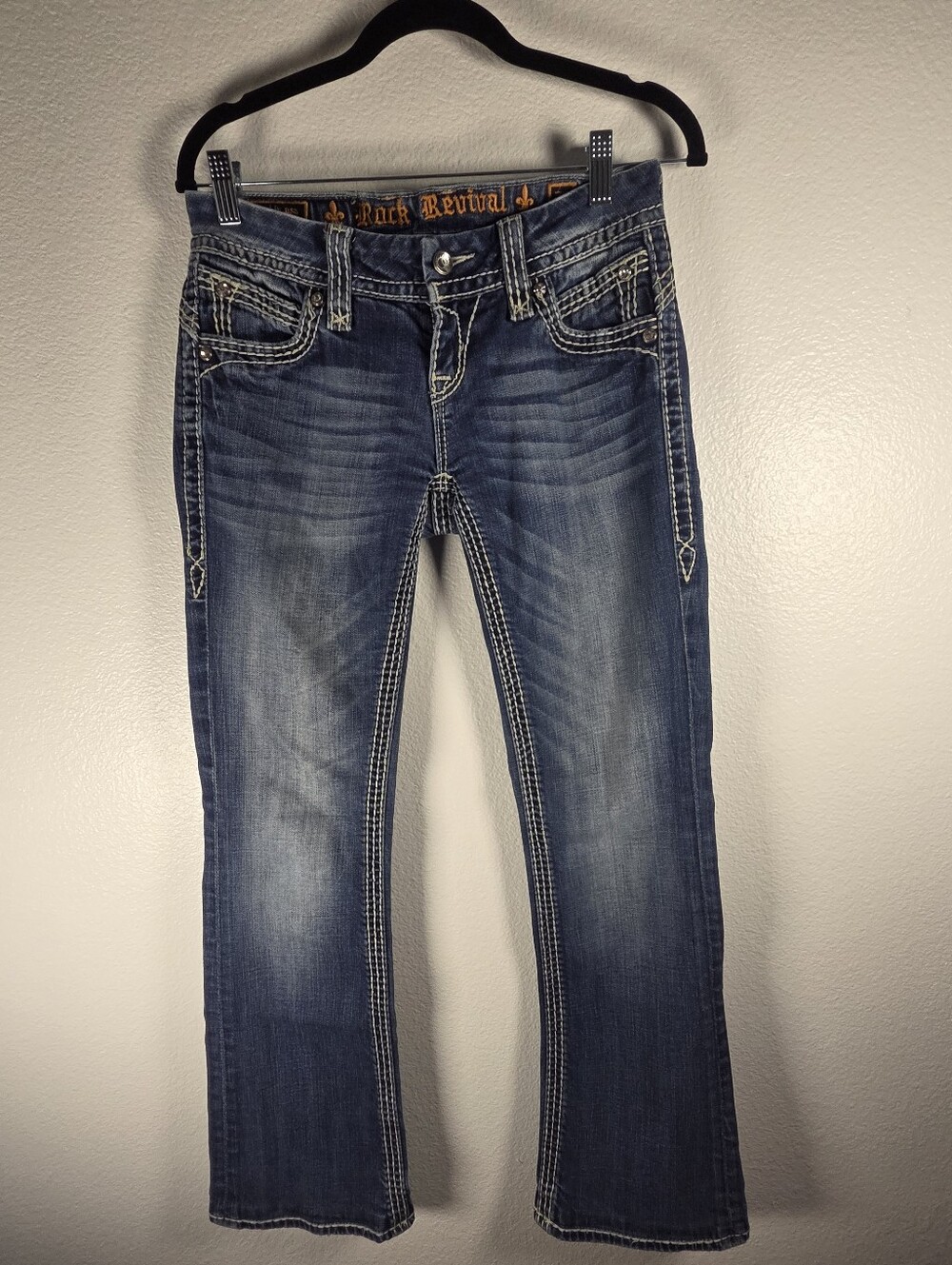 Rock Revival Liz Easy Boot Women's Size 26 Medium Blue Wash